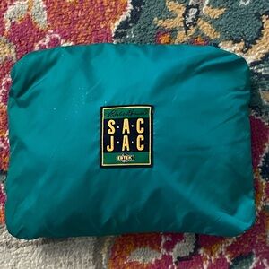 Vintage Eddie Bauer Teal SAC JAC Packable Pouch